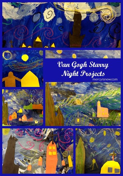 Starry Night Art Projects His Mercy Is New Starry Night Kids Art