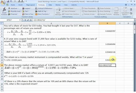In finance, return on investment, usually abbreviated as roi, is a common, widespread metric used to evaluate the forecasted profitability on different investments. Rates of Return: Excel - YouTube