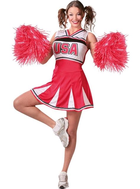 Rotes Cheerleader Kostüm Amber Für Damen Party Versandat