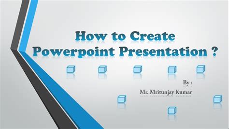 How To Create Powerpoint Presentation Youtube