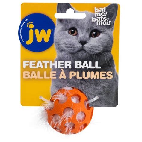 Jw Cataction Feather Ball Cat Toy Jwp71057 Blains Farm And Fleet