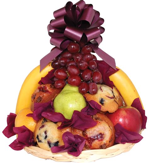Fruit & Muffin Basket | Fruit muffins, Muffin baskets, Food