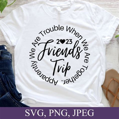 Apparently We Are Trouble When We Are Together Couples Trip Svg Etsy Uk
