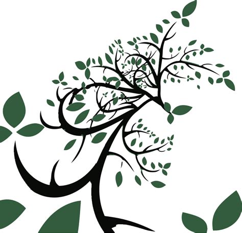Stylized Tree With Leaves Openclipart