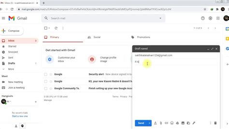 How To Sent Mail In Online In Gmail Youtube