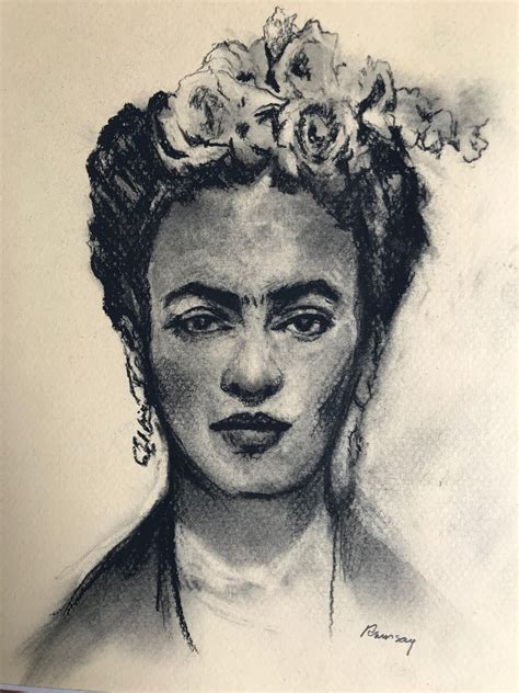 Study Of Frida Kahlo ~ Ted Ramsay ~ Sold — Wsg Gallery