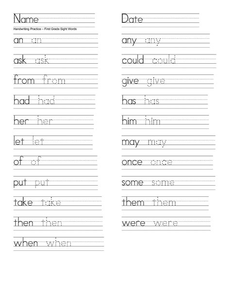 New 2018 1st Grade Writing Worksheets Learning Printable