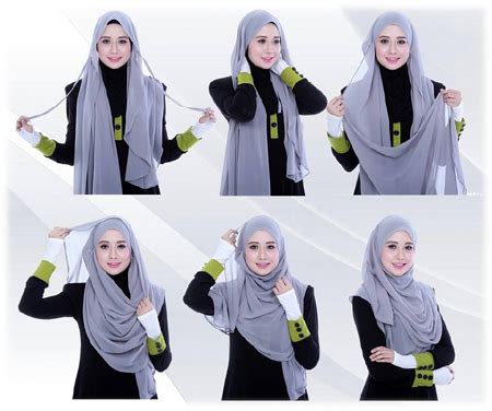 Cara pakai selendang cotton lycra yang strechable dan mudah.gaya ni boleh kelihatan macam pakai 2 lapis,dan tudung siti.sangat ringkas dan mudah dipraktikka. Tutorial Bergambar Cara Pakai Tudung Shawl Tali - Buat Wanita
