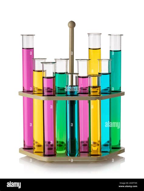 Test Tubes With Colorful Chemicals Stock Photo Alamy