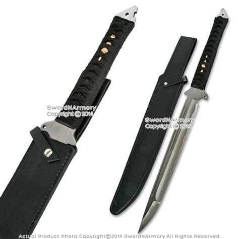 24 65mn Spring Steel Full Tang Tactical Wakizashi Sword Functional Machete