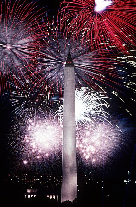 Filefourth Of July Fireworks Behind The Washington Monument 1986