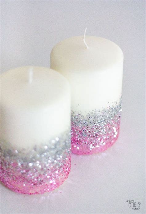15 Glitter Accents Perfect For Jazzing Up The House Glitter Candles