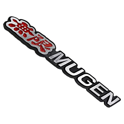 Dhe Best Car Styling Accessories Mugen Red Chrome Badge Emblem Logo