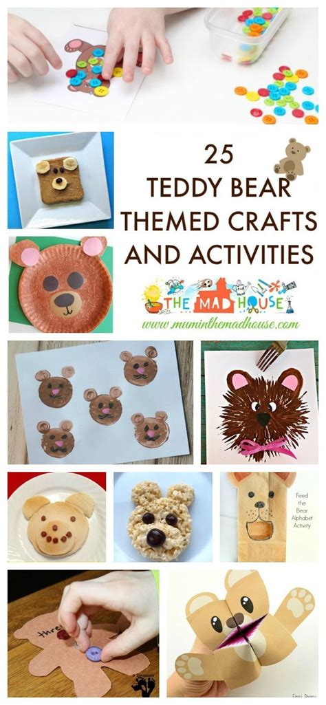 25 Teddy Bear Themed Crafts And Activities Celebrate National Teddy