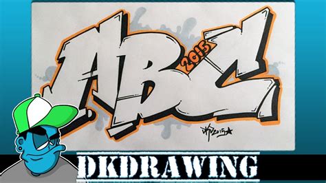 How To Draw Graffiti Letters For Beginners This Tutorial Shows The Sketching And Drawing Steps