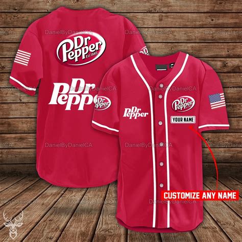 Dr Pepper Baseball Shirt Dr Pepper Jersey Shirt Regalo Para Etsy