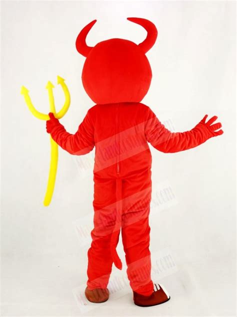 Cute Red Devil Mascot Costume Cartoon