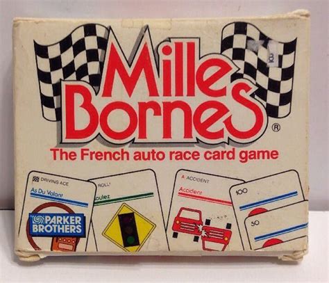 Vintage Mille Bornes Game Parker Brothers French Card Complete
