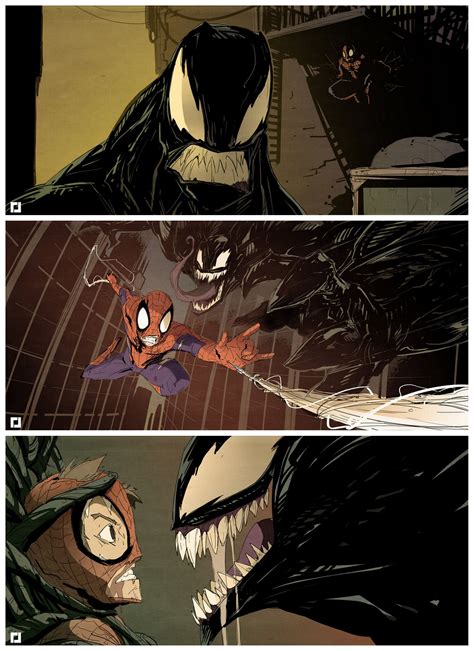 X Post From Rmarvel Awesome Venom Vs Spider Man Fan Art Rthevenomsite