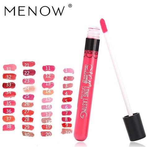 Menow Brand 38color Lipgloss Matte Long Lasting Moisturizer Sexy Lip Gloss Waterproof Beauty