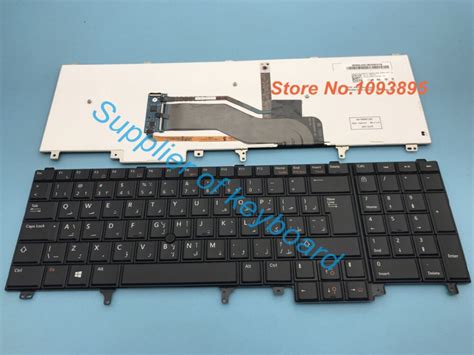 New Arabic Keyboard For Dell Precision M2800 Laptop Arabic Keyboard With Backlit In Replacement