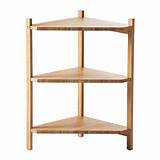 Ikea Wood Corner Shelf Unit