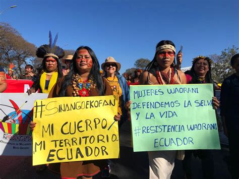 “our Territory Our Body Our Spirit” Indigenous Women Unite In Historic March In Brazil
