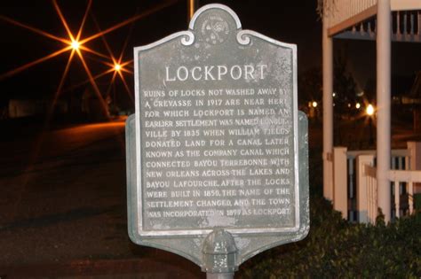 Lockport La Historic Marker Photo Picture Image Louisiana At