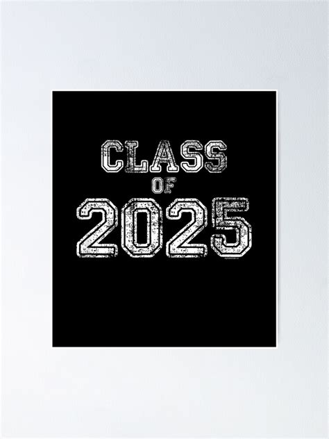 Class Of 2025 Enior 2025 Graduation Vintagechoolpirit Poster For Sale