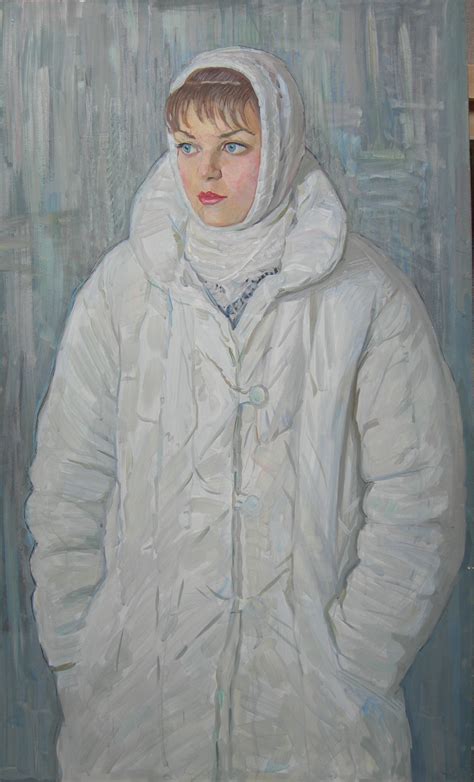 Portrait Of Larisa Smirnova 1988 110×68 Cm By Eugene Alexandrovich