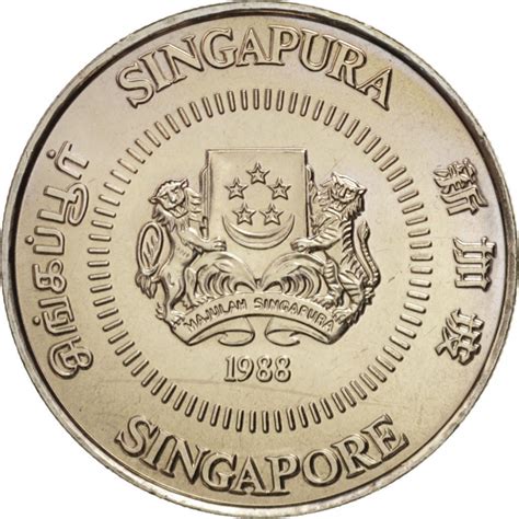 50 Cents Singapore 1985 1991 Km 53 Coinbrothers Catalog