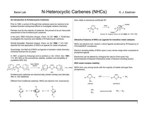 N Heterocyclic Carbenes Nhcs