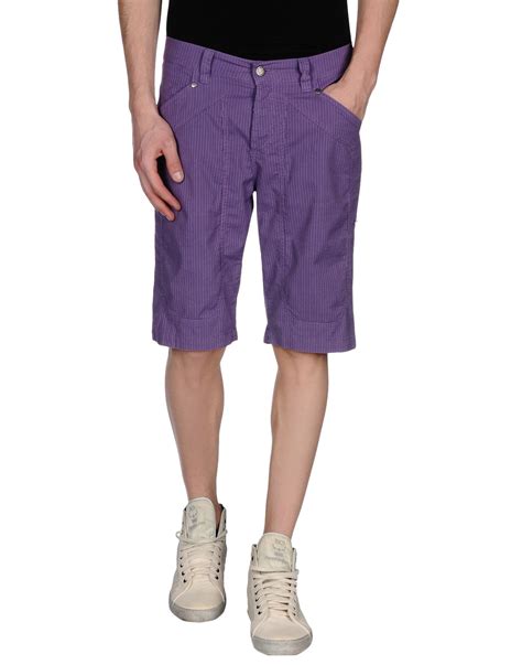 Jeckerson Bermuda Shorts In Purple For Men Lyst