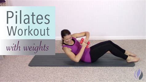 Pilates With Small Weights 25 Minute Pilates Workout Total Body