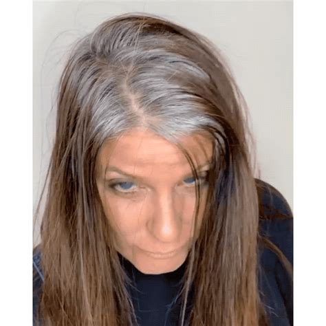 From Box Dye Brunette To All Over Silver Grey Hair Video Grey Hair
