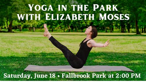 Yoga In The Parks With Elizabeth Moses June Southeast Steuben