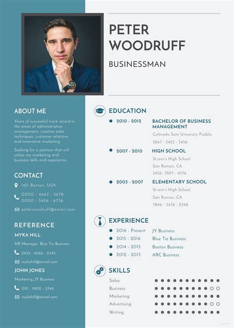 Word Document Editable Resume Template Free Download Free Blank