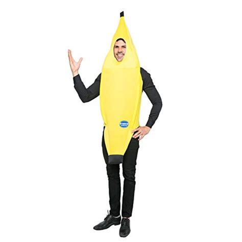 buy appealing banana costume adult deluxe set for halloween dress up party and roleplay cosplay