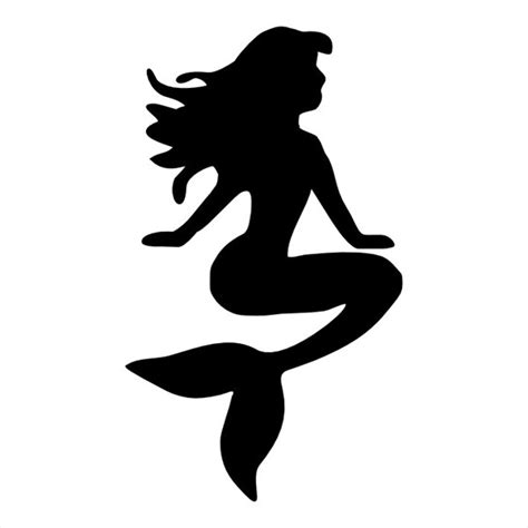 Mermaid Stencil Clipart Best