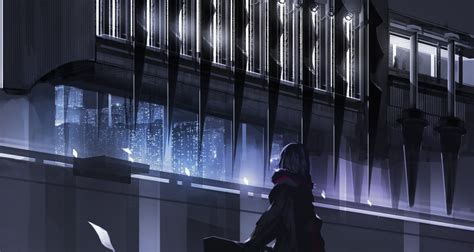 Anime Boys Castle Window Building Dark Swd3e2 Wallpapers Hd