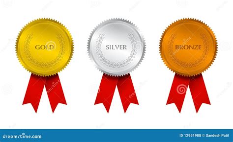 Prize Seal With Ribbons Stock Vector Illustration Of Award 12951988