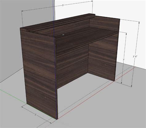 Standing Height Reception Desk Bar Reception By Dfs Designs Etsy Uk