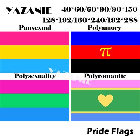 YAZANIE LGBT Flag 128*192cm/160*240cm/192*288cm Lesbian Gay Bisexual 