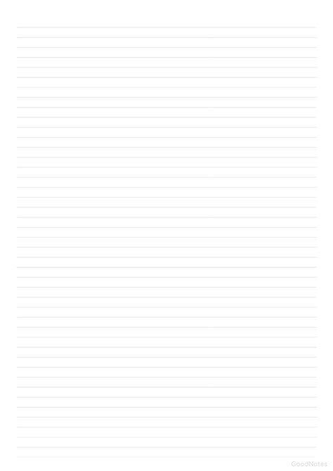 Free Lined Paper Template Goodnotes