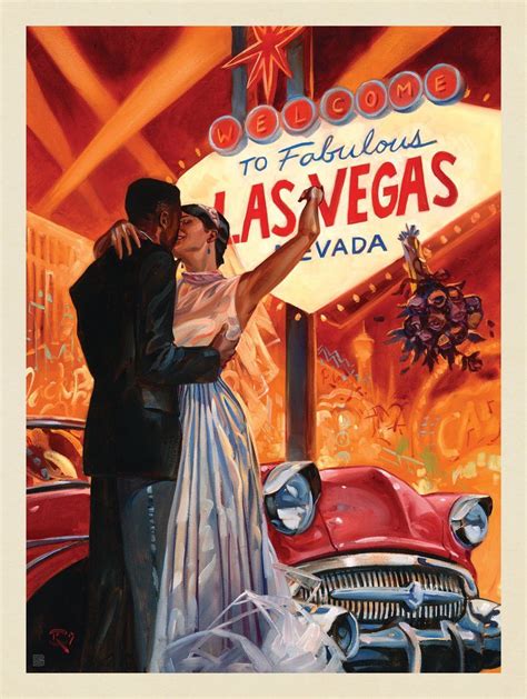 Anderson Design Group The Kai Carpenter Collection Las Vegas Wedding Vintage Poster Art