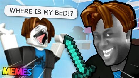 Roblox Bedwars Funny Moments Memes Youtube