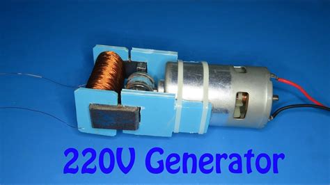 How To Make 220v Ac Generator From 12v Motor A Powerful Device Youtube