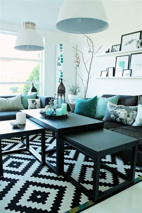 Living Room Ideas Living Room With Turquoise Accents The Color Of My