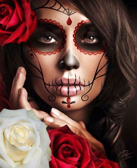 Mexican Skeleton Woman Dead Makeup Halloween Makeup Inspiration Day Of Dead Makeup
