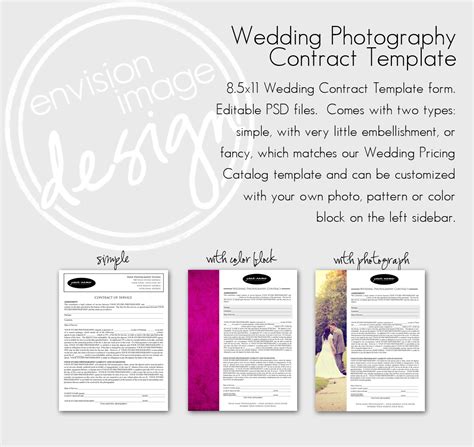 10 hidden lightroom features to make your photos more professional. Envision Image Design: Wedding Photography Contract Form Template